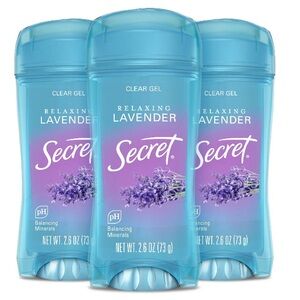 Relaxing Lavender Clear Gel Antiperspirant Deodorant - Blue